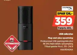Power HyperX USB-mikrofon tilbud