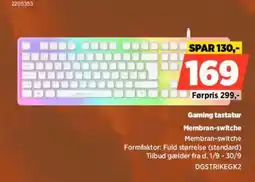 Power Gaming tastatur tilbud