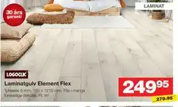 Bauhaus Laminatgulv Element Flex tilbud