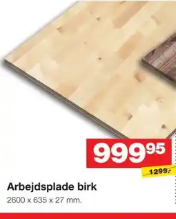Bauhaus Arbejdsplade birk tilbud