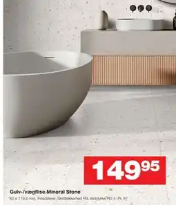 Bauhaus Gulv-/vægflise Mineral Stone tilbud