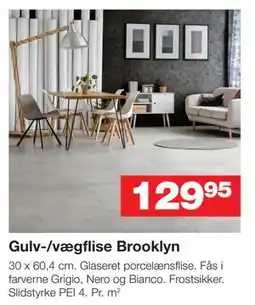 Bauhaus Gulv-/vægflise Brooklyn tilbud