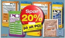 Bauhaus spar 20% på alt PCI tilbud