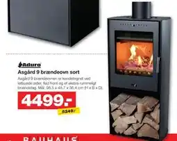 Bauhaus Asgård 9 brændeovn sort tilbud