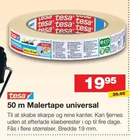 Bauhaus 50 m Malertape universal tilbud