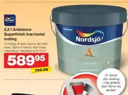Bauhaus 2,5 l Ambiance Superfinish træ/metal maling tilbud