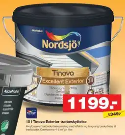Bauhaus 10 l Tinova Exterior træbeskyttelse tilbud