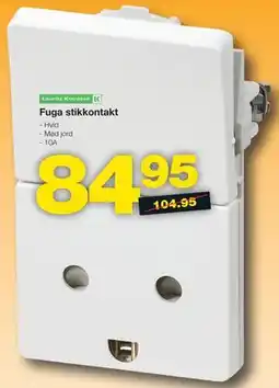 Bauhaus Fuga stikkontakt tilbud