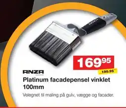 Bauhaus Platinum facadepensel vinklet 100mm tilbud