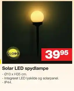 Bauhaus Solar LED spydlampe tilbud