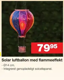 Bauhaus Solar luftballon med flammeeffekt tilbud