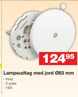 Bauhaus Lampeudtag med jord Ø83 mm tilbud