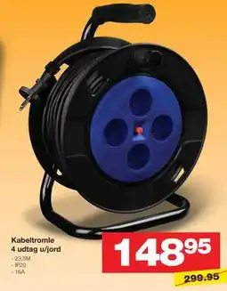 Bauhaus Kabeltromle 4 udtag u/jord tilbud