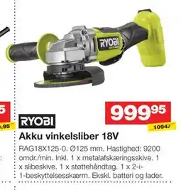 Bauhaus Akku vinkelsliber 18V tilbud