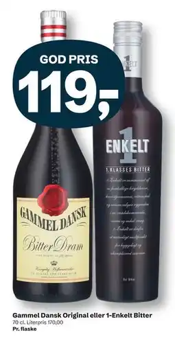 Let-Køb Gammel Dansk Original eller 1-Enkelt Bitter tilbud
