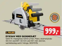 jem & fix Falke Dyksav med skinnesæt tilbud