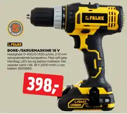 jem & fix Falke bore-/skruemaskine 18 v tilbud