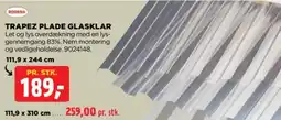 jem & fix Rodena trapez plade glasklar tilbud