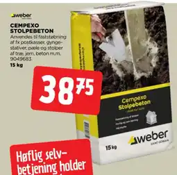 jem & fix Weber Cempexo Stolpebeton tilbud