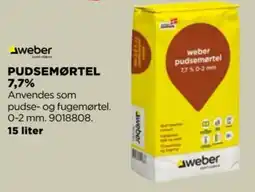 jem & fix Weber pudsemørtel tilbud