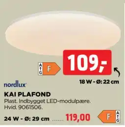 jem & fix nordlux Kai Plafond tilbud
