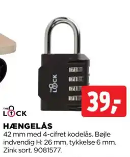 jem & fix The Lock hængelås tilbud
