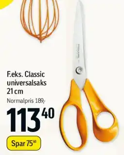 Føtex Fiskars Classic universalsaks 21 cm tilbud