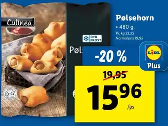 Lidl Pølsehorn 480 g tilbud