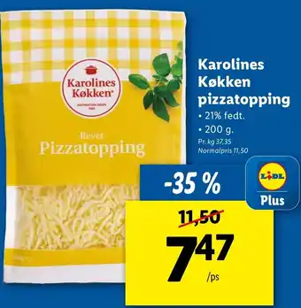 Lidl Karolines Køkken Pizzatopping 200 g tilbud