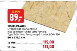 jem & fix OSB3 PLADE tilbud