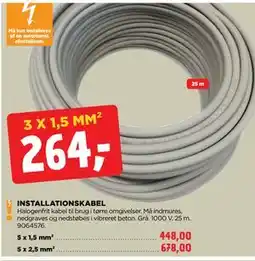 jem & fix INSTALLATIONSKABEL tilbud