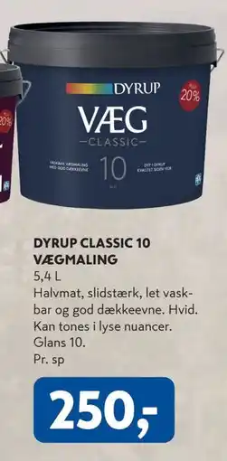 Davidsen DYRUP CLASSIC 10 VÆGMALING tilbud