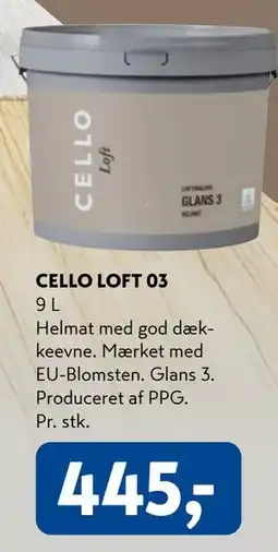 Davidsen CELLO LOFT 03 tilbud