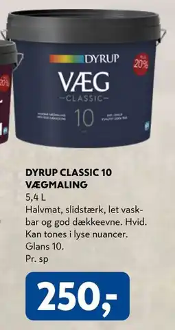 Davidsen DYRUP CLASSIC 10 VÆGMALING tilbud