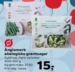 Kvickly Änglamark økologiske grøntsager tilbud