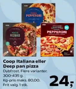 Kvickly Coop Italiana eller Deep pan pizza tilbud
