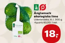 Kvickly Änglamark økologiske lime tilbud