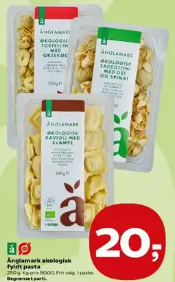 Kvickly Änglamark økologisk fyldt pasta tilbud