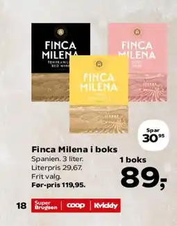 Kvickly Finca Milena i boks tilbud