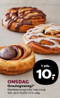 Kvickly Onsdagssnegl tilbud