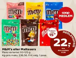 Kvickly M&M's eller Maltesers tilbud