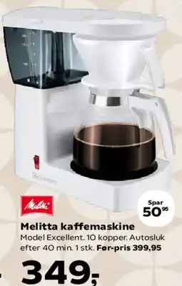 Kvickly Melitta kaffemaskine tilbud