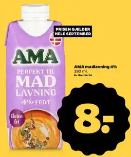 Netto AMA madlavning 4% tilbud