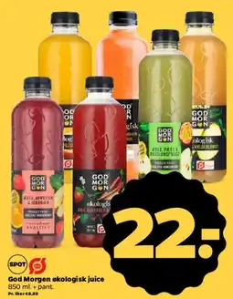 Netto God Morgen økologisk juice tilbud