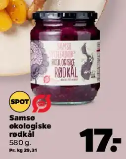 Netto Samsø økologiske rødkål tilbud