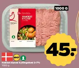 Netto Hakket dansk kyllingekød tilbud