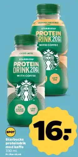 Netto Starbucks proteindrink med kaffe tilbud