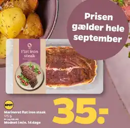 Netto Marineret flat iron steak tilbud