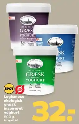 Netto Løgismose økologisk græsk yoghurt tilbud