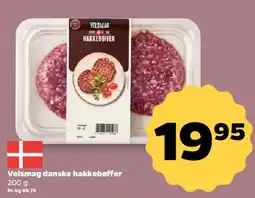 Netto Velsmag danske hakkebøffer tilbud